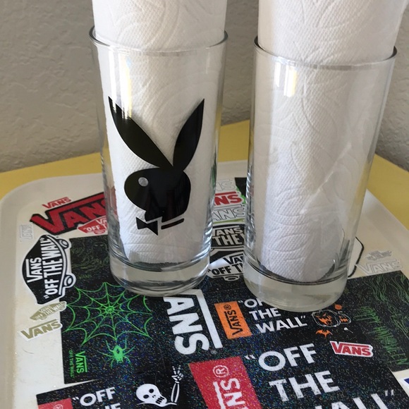 Vintage Playboy high ball cocktail bar glasses - Picture 2 of 4